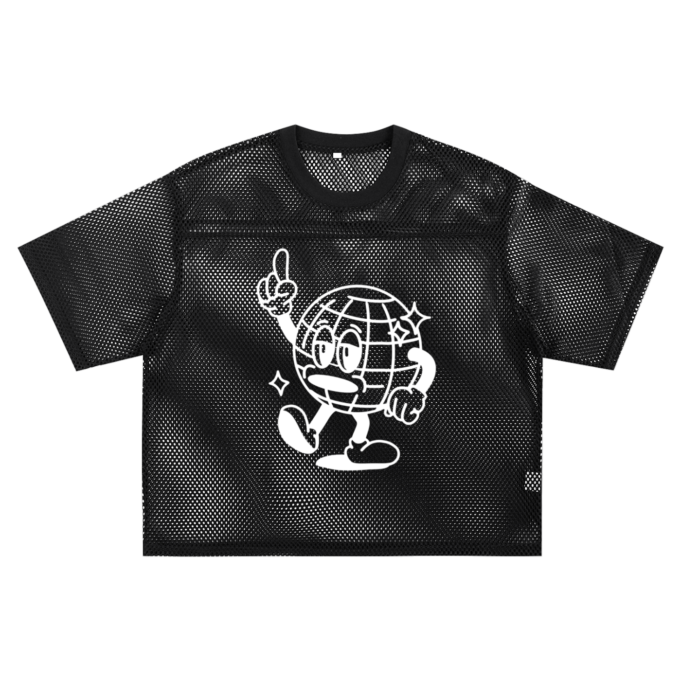 See-through Boxy Net T-shirt