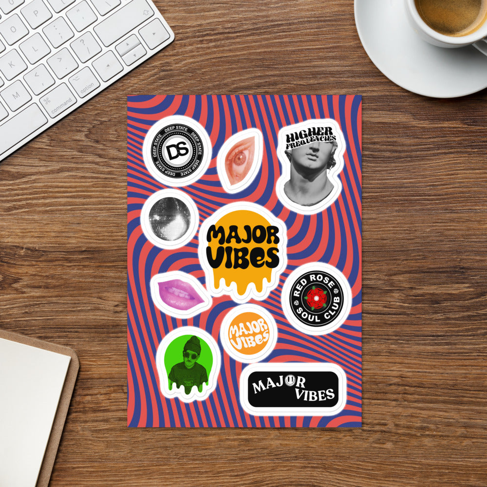 MAJOR VIBES STICKER SHEET